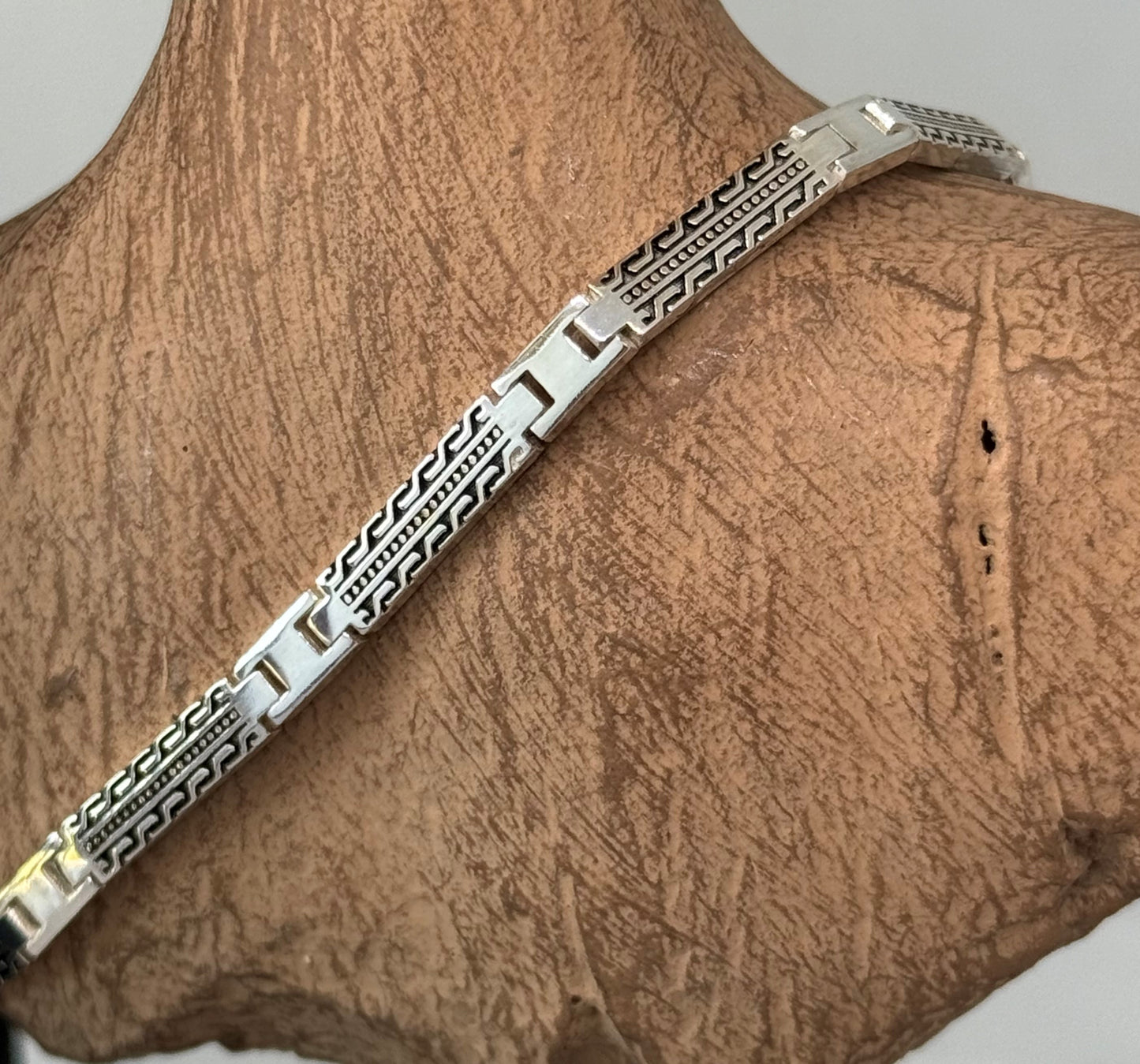Solid silver 925, maori pattern bracelet