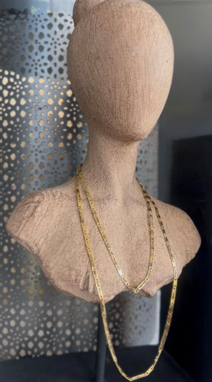 Dainty stainless steel gold chain. XXS