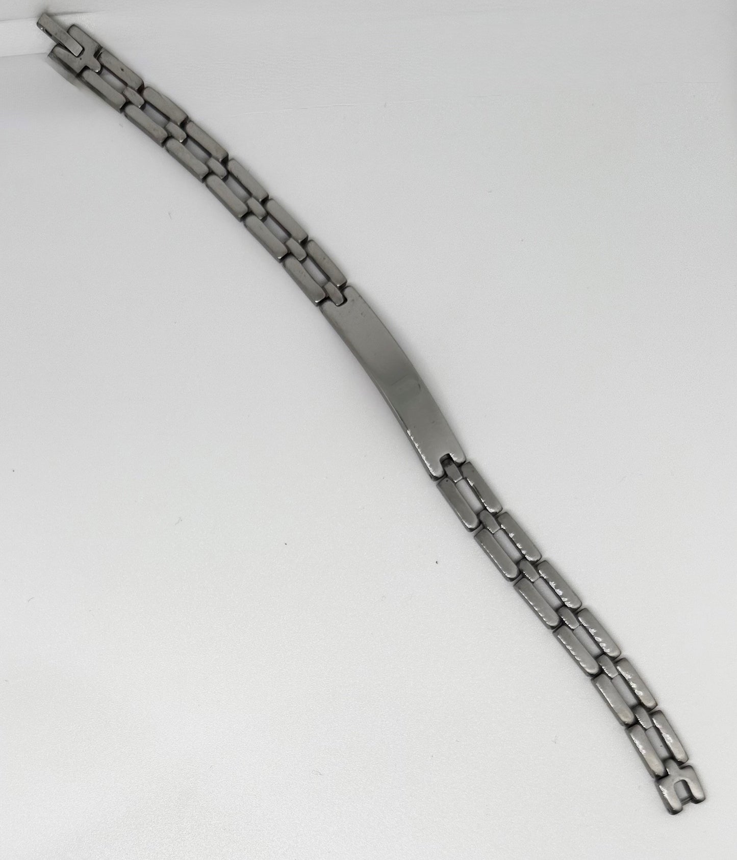 Stainless Silver ID bracelet