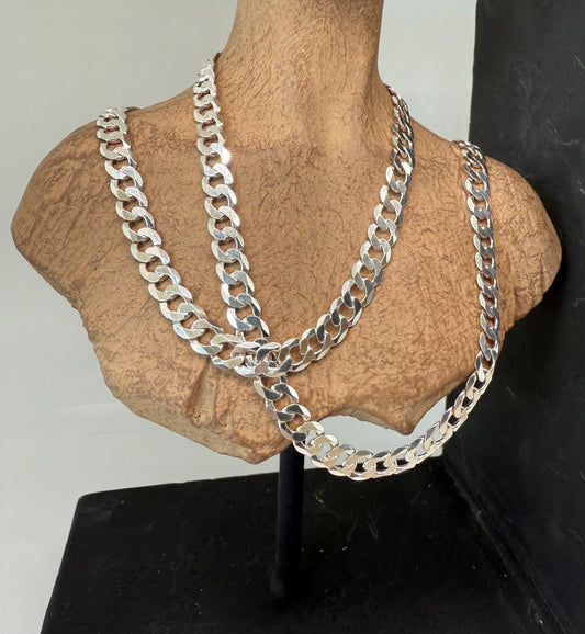 Silver 925 chain, single square links