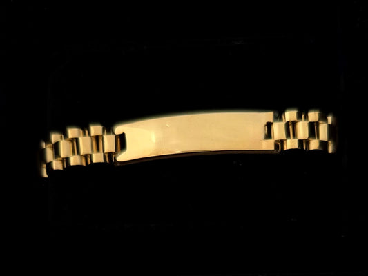 Stainless Gold ID bracelet