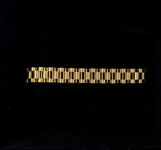 Stainless Gold watchstrap like bracelet