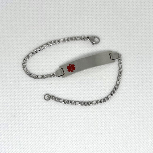 Stainless Medicalert bracelet / allergy bracelet